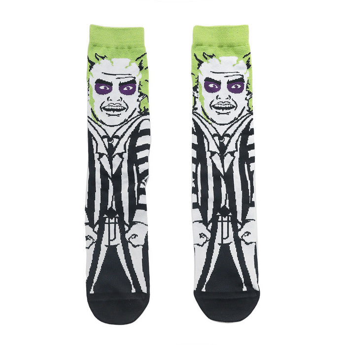 Wholesale socks cartoon medium and long tube skateboard personality socks (M) JDC-SK-HuiHe009