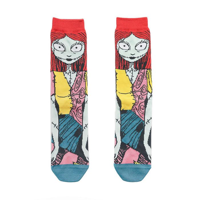 Wholesale socks cartoon medium and long tube skateboard personality socks (M) JDC-SK-HuiHe009