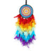 Jewelry WholesaleWholesale Rainbow Feather Wire Woven Dreamcatcher JDC-DC-MGu027 Dreamcatcher 梦罟 %variant_option1% %variant_option2% %variant_option3%  Factory Price JoyasDeChina Joyas De China