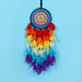 Jewelry WholesaleWholesale Rainbow Feather Wire Woven Dreamcatcher JDC-DC-MGu027 Dreamcatcher 梦罟 %variant_option1% %variant_option2% %variant_option3%  Factory Price JoyasDeChina Joyas De China