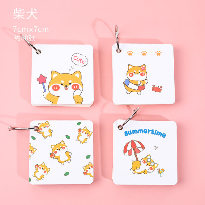 Wholesale animal cartoon iron ring portable notebook JDC-NK-Dichen006