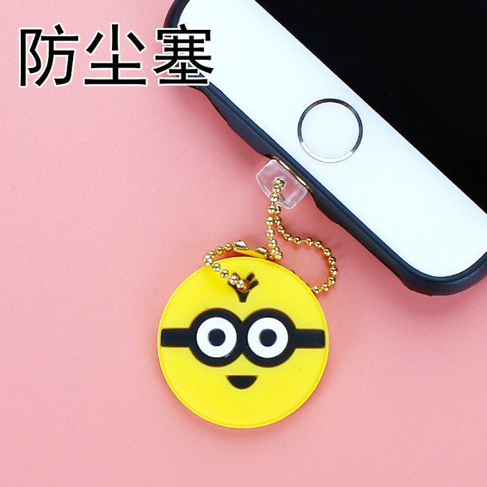 Wholesale Mobile Phone Dust Plug PVC Cute Cartoon Pendant MOQ≥3 M) JDC-PC-ZhongJ022