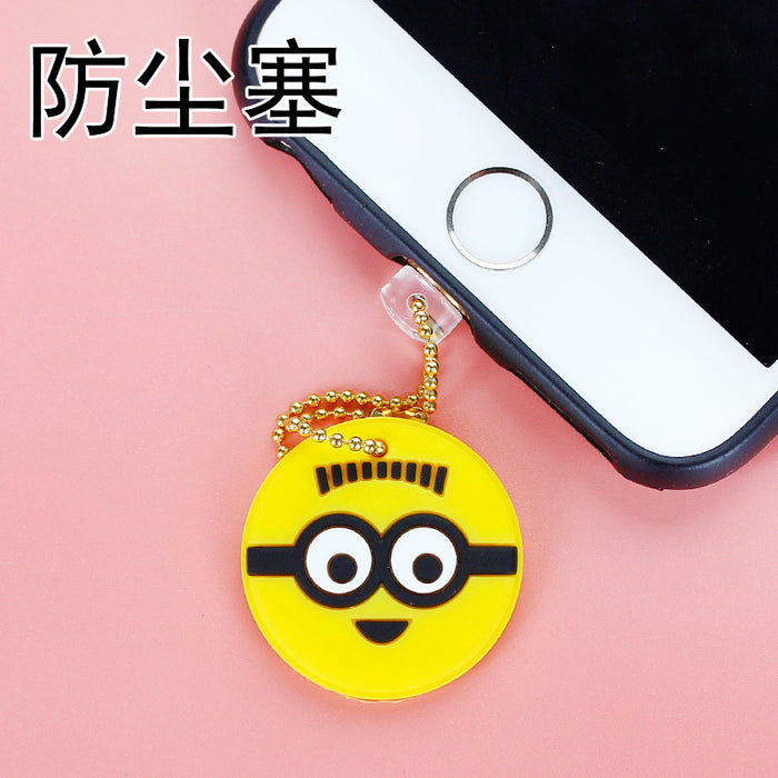 Wholesale Mobile Phone Dust Plug PVC Cute Cartoon Pendant MOQ≥3 M) JDC-PC-ZhongJ022