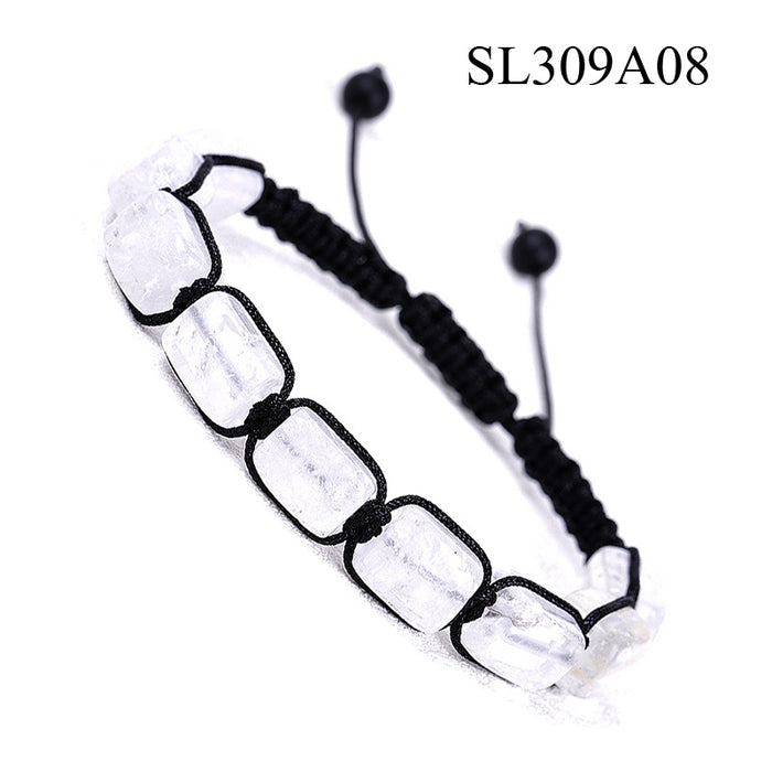 Wholesale Rectangular Agate Bracelet MOQ≥2 JDC-BT-XIUHAO004