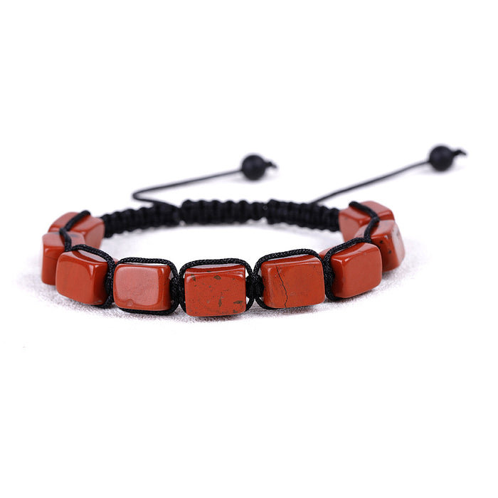 Wholesale Rectangular Agate Bracelet MOQ≥2 JDC-BT-XIUHAO004