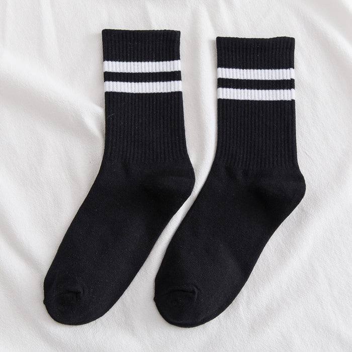 Wholesale Sock Cotton Sports Mid Tube Breathable Sweat Absorption MOQ≥5 JDC-SK-YWCX002