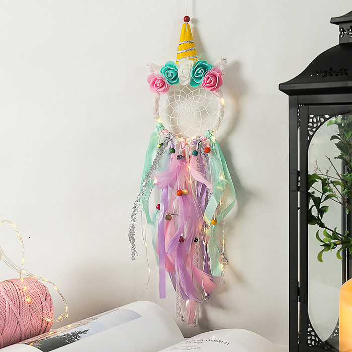 Jewelry WholesaleWholesale Creative Simulation Flower Christmas Dream Catcher MOQ≥2 JDC-DC-BGM001 Dreamcatcher 布谷鸟 %variant_option1% %variant_option2% %variant_option3%  Factory Price JoyasDeChina Joyas De China