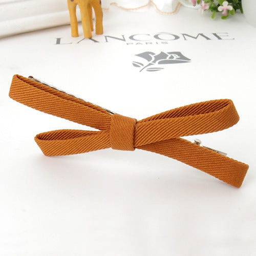 Wholesale fabric bow cross hair clip duckbill clip JDC-HC-RXGS002