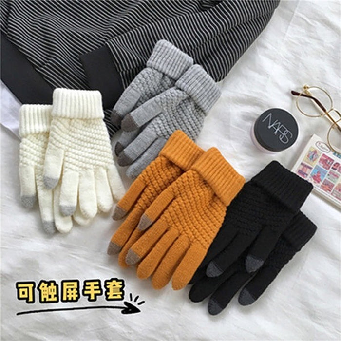 Wholesale Gloves Wool Thick Cycling Warm Knitted JDC-GS-YWHY002