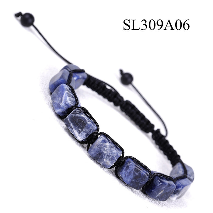 Wholesale Rectangular Agate Bracelet MOQ≥2 JDC-BT-XIUHAO004