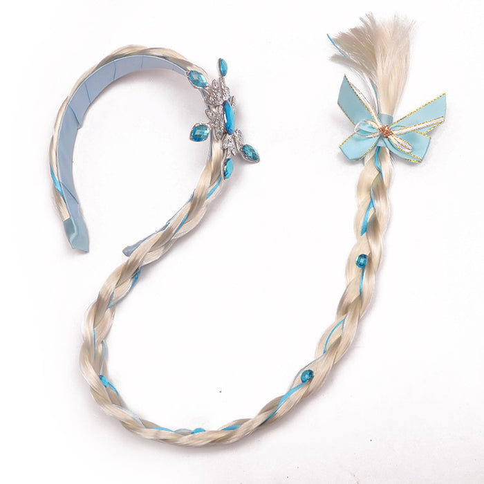 Wholesale Headband Cloth Cartoon Animation Princess Snowflake Braids (M) MOQ≥2 JDC-HD-LinT001