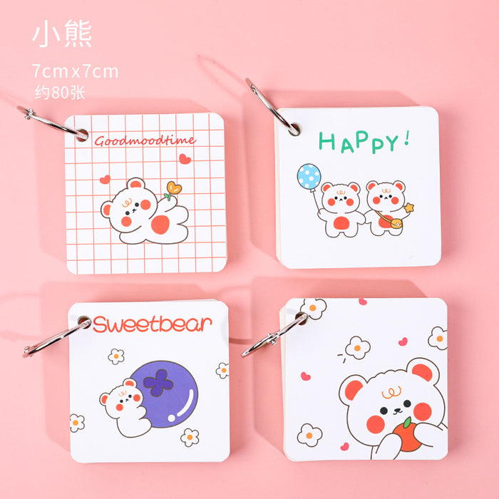 Wholesale animal cartoon iron ring portable notebook JDC-NK-Dichen006