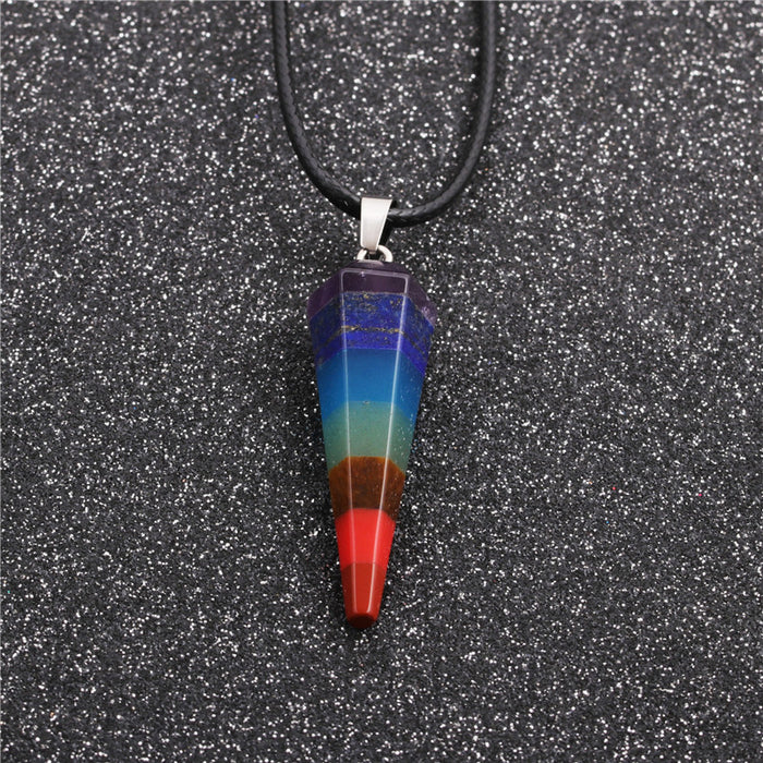 Wholesale Wax Rope Stone Necklace MOQ≥2 JDC-NE-ChanX010