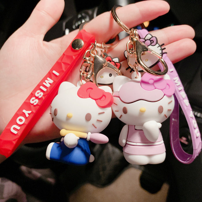 Jewelry WholesaleWholesale Pink Silicone Cartoon keychain JDC-KC-FeiRun041 Keychains 飞润 %variant_option1% %variant_option2% %variant_option3%  Factory Price JoyasDeChina Joyas De China