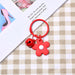 Jewelry WholesaleWholesale Color Small Flower Bell Soft Rubber Metal Keychain JDC-KC-HHui001 Keychains 鸿辉 %variant_option1% %variant_option2% %variant_option3%  Factory Price JoyasDeChina Joyas De China