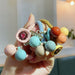 Jewelry WholesaleWholesale candy color triangle ball serve circle JDC-HS-FuY004 Hair Scrunchies 赴渊 %variant_option1% %variant_option2% %variant_option3%  Factory Price JoyasDeChina Joyas De China