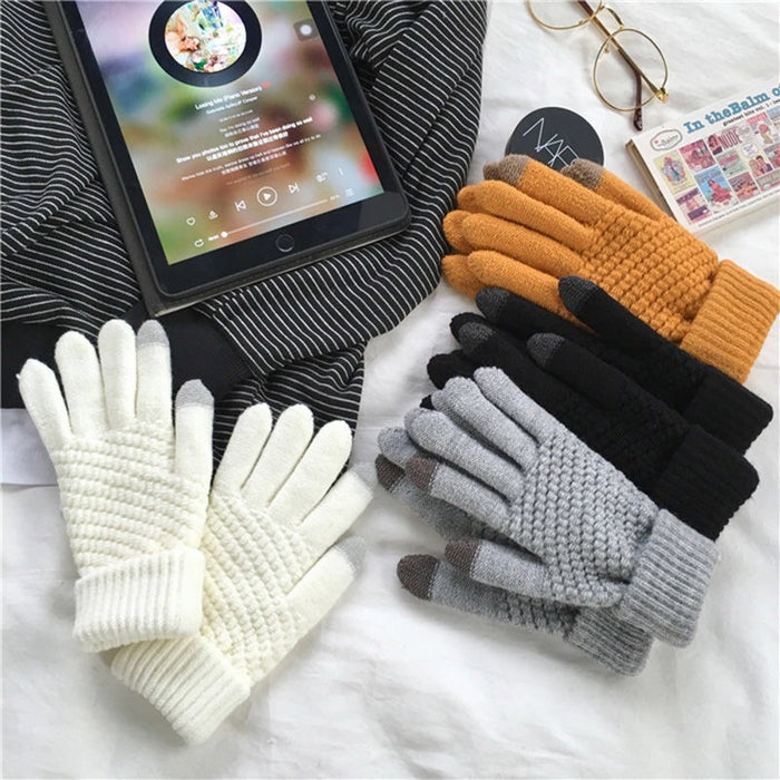 Wholesale Gloves Wool Thick Cycling Warm Knitted JDC-GS-YWHY002