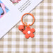 Jewelry WholesaleWholesale Color Small Flower Bell Soft Rubber Metal Keychain JDC-KC-HHui001 Keychains 鸿辉 %variant_option1% %variant_option2% %variant_option3%  Factory Price JoyasDeChina Joyas De China