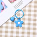 Jewelry WholesaleWholesale Color Small Flower Bell Soft Rubber Metal Keychain JDC-KC-HHui001 Keychains 鸿辉 %variant_option1% %variant_option2% %variant_option3%  Factory Price JoyasDeChina Joyas De China