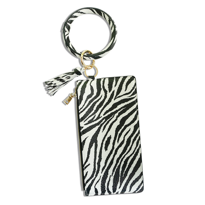 Wholesale PU Leather Wrist Keychain Wallet JDC-KC-JM029