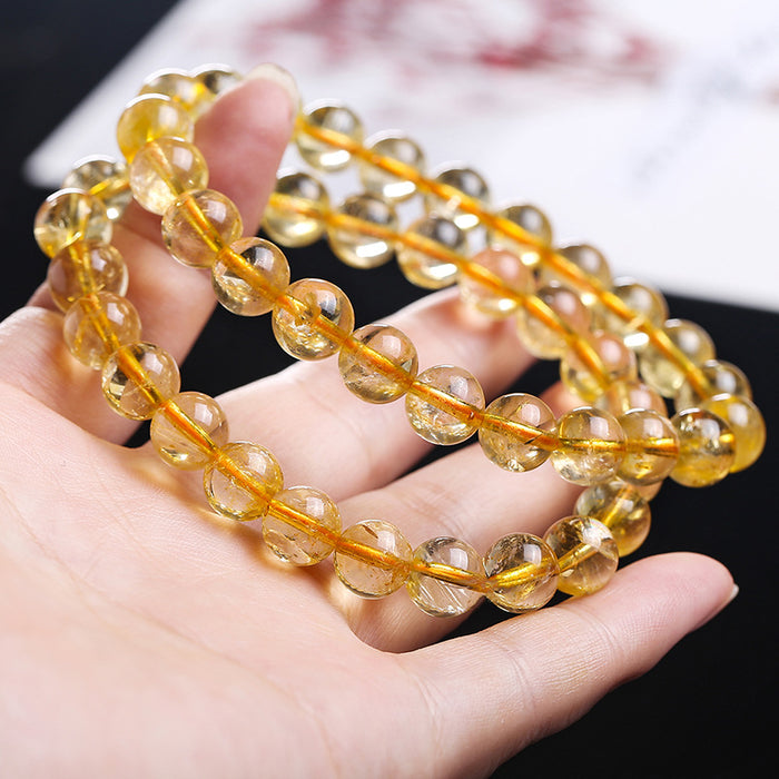 Wholesale Citrine Bracelet Fashion Simple Single Circle MOQ≥2 JDC-BT-JingD002