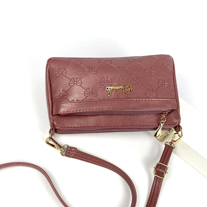 Wholesale shoulder bag PU multi-layer large capacity JDC-SD-Qianzi002