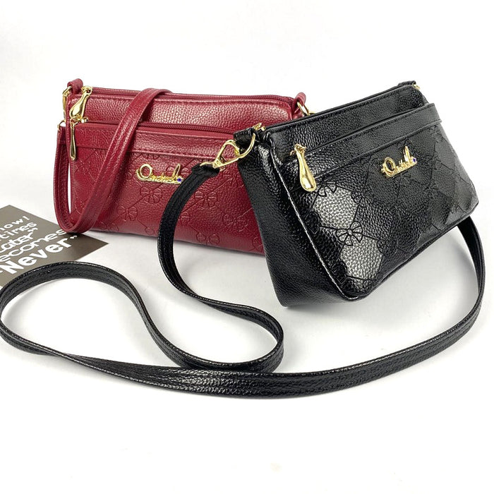 Wholesale shoulder bag PU multi-layer large capacity JDC-SD-Qianzi002