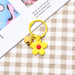 Jewelry WholesaleWholesale Color Small Flower Bell Soft Rubber Metal Keychain JDC-KC-HHui001 Keychains 鸿辉 %variant_option1% %variant_option2% %variant_option3%  Factory Price JoyasDeChina Joyas De China