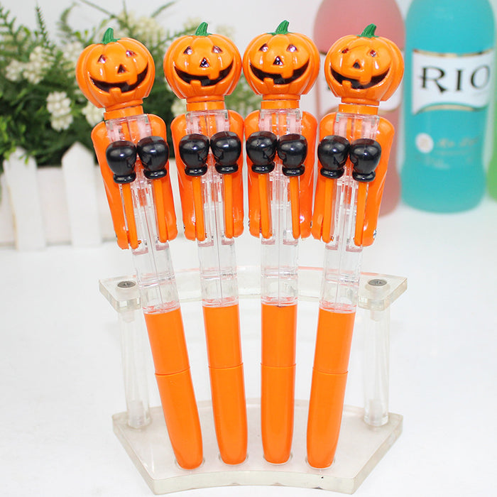 Wholesale Ballpoint Pen Plastic Pumpkin Boxing Pen MOQ≥2 JDC-BP-lixue006