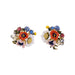 Jewelry WholesaleWholesale S925 color glazed flower alloy earrings JDC-ES-XuanY003 Earrings 宣妍 %variant_option1% %variant_option2% %variant_option3%  Factory Price JoyasDeChina Joyas De China