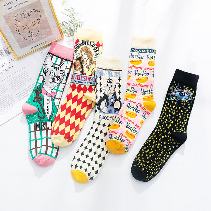 Wholesale Socks Cotton Cute Cartoon Socks JDC-SK-MZX012