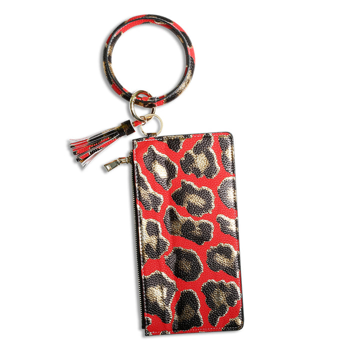 Wholesale PU Leather Wrist Keychain Wallet JDC-KC-JM029