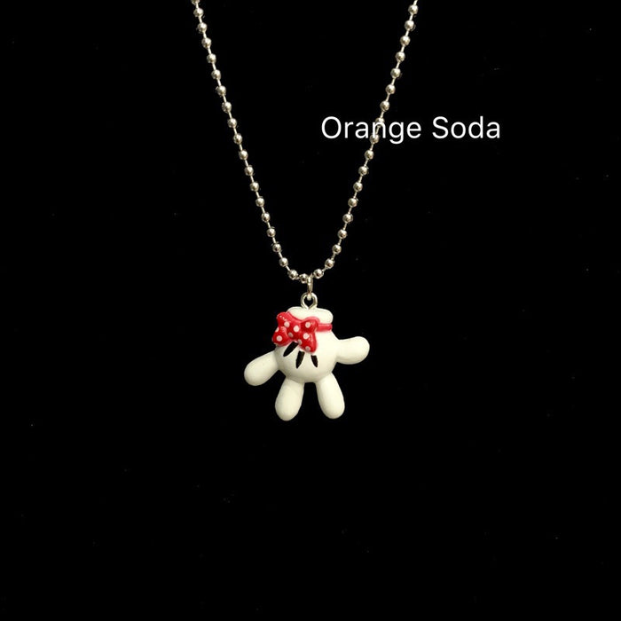 Wholesale Necklace Cartoon Mini Palm Cute (M) MOQ≥2 JDC-NE-HuaG005