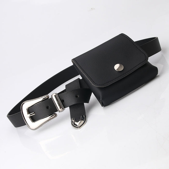 Wholesale hip hop style wild chain small waist bag belt JDC-WB-KuP008