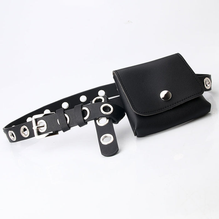 Wholesale hip hop style wild chain small waist bag belt JDC-WB-KuP008