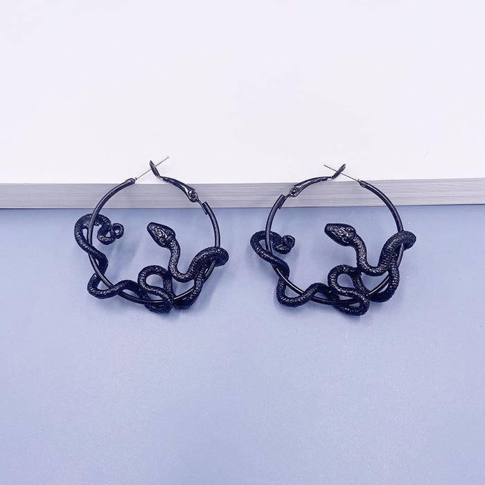 Wholesale Earrings Alloy Creative Snake Earrings JDC-ES-Nina002