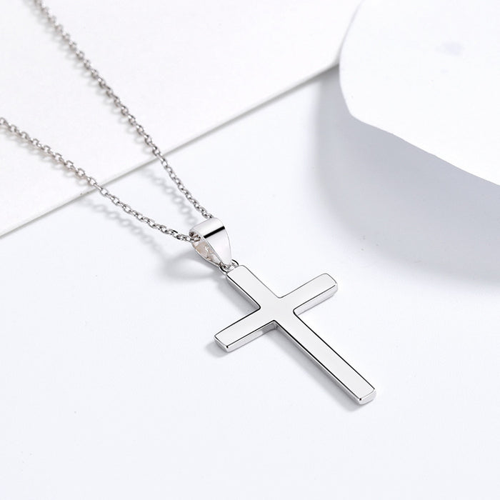 Jewelry WholesaleWholesale 925 Sterling Silver Cross Necklace JDC-NE-ChengC001 Necklaces 成川 %variant_option1% %variant_option2% %variant_option3%  Factory Price JoyasDeChina Joyas De China