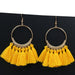 Jewelry WholesaleWholesale bohemian long tassel earrings JDC-ES-HH005 Earrings 汉虹 %variant_option1% %variant_option2% %variant_option3%  Factory Price JoyasDeChina Joyas De China