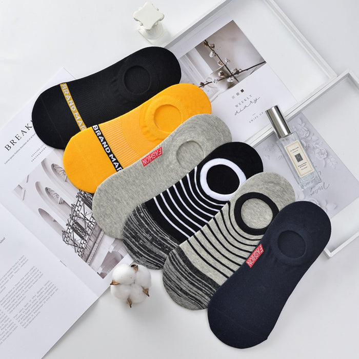 Wholesale socks English horizontal strip invisible boat socks spring summer JDC-SK-ZXian003