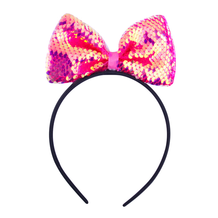 Wholesale sequin hairpin children's festival cute big butterfly headband JDC-HD-OM002