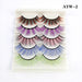 Jewelry WholesaleWholesale Color Messy False Eyelashes 5 Pairs Pack JDC-EY-LDian002 eyelashes 靓点 %variant_option1% %variant_option2% %variant_option3%  Factory Price JoyasDeChina Joyas De China