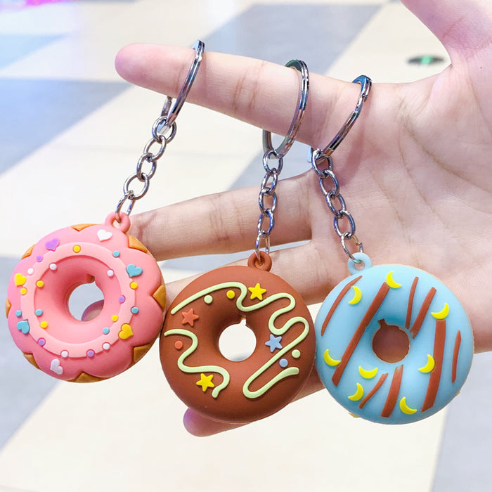 Jewelry WholesaleWholesale cartoon bread pendant donut food three-dimensional cartoon keychain  JDC-KC-PLei008 Keychains 鹏磊 %variant_option1% %variant_option2% %variant_option3%  Factory Price JoyasDeChina Joyas De China