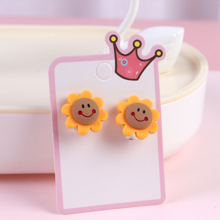 Jewelry WholesaleWholesale Cartoon Earless Children's Ear Clips JDC-ES-Duor001 Earrings 朵蕊 %variant_option1% %variant_option2% %variant_option3%  Factory Price JoyasDeChina Joyas De China