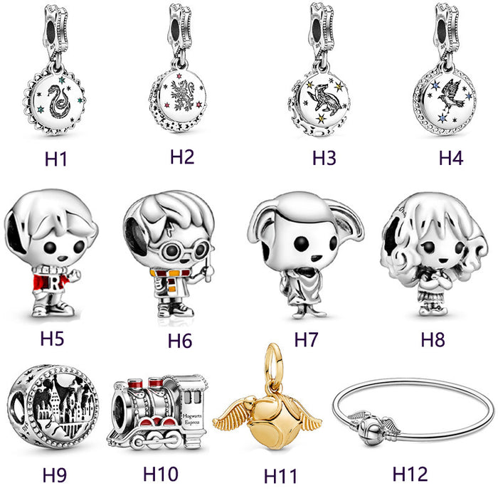 Wholesale charms alloy DIY Random color 20pcs JDC-CS-YuanYu002