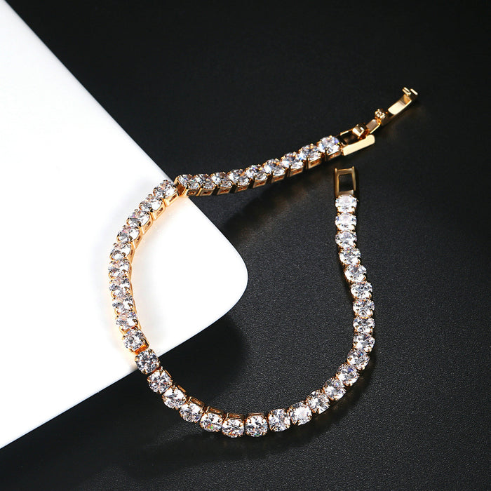 Jewelry WholesaleWholesale Copper Zircon Full Diamond Tennis Chain Bracelet JDC-BT-ZuoYi001 Bracelet 佐伊 %variant_option1% %variant_option2% %variant_option3%  Factory Price JoyasDeChina Joyas De China