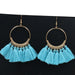 Jewelry WholesaleWholesale bohemian long tassel earrings JDC-ES-HH005 Earrings 汉虹 %variant_option1% %variant_option2% %variant_option3%  Factory Price JoyasDeChina Joyas De China