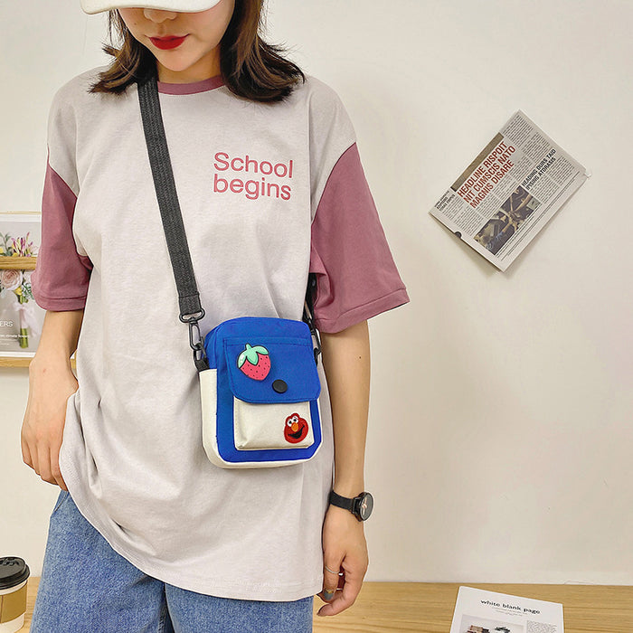 Wholesale Canvas Cartoon Shoulder Bag JDC-SD-Xinqing001