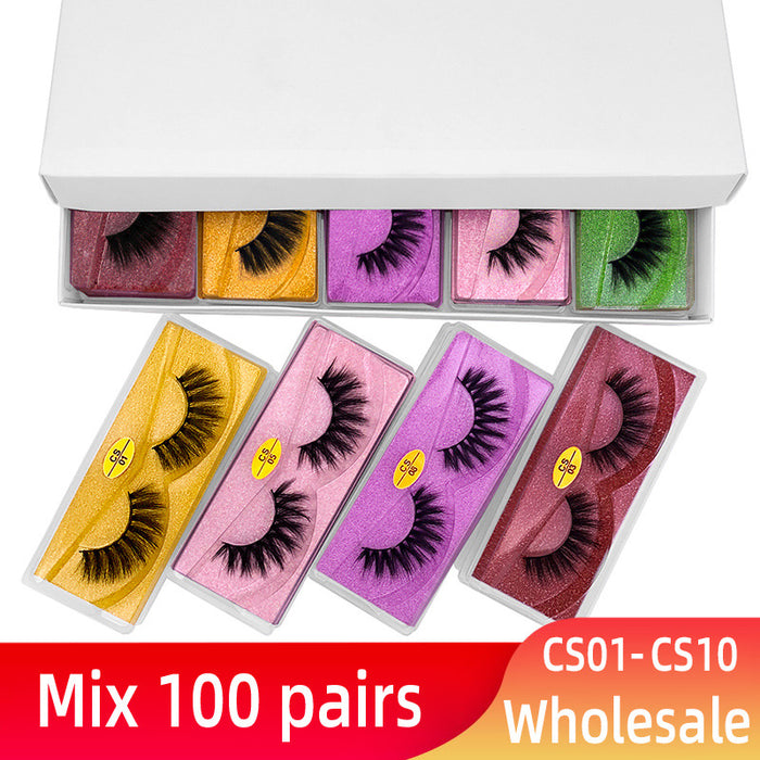 Jewelry WholesaleWholesale 3D color suit imitation mink hair natural eyelashes JDC-EY-LMB027 eyelashes 利美博 %variant_option1% %variant_option2% %variant_option3%  Factory Price JoyasDeChina Joyas De China