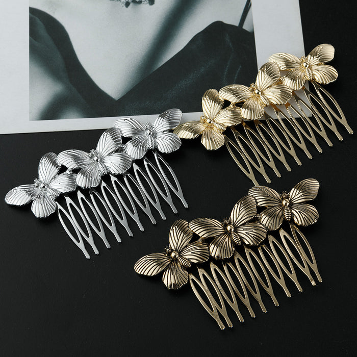 Wholesale Hair Clips Alloy Butterfly Vintage Hairbrush MOQ≥2 JDC-HC-Jingjie006