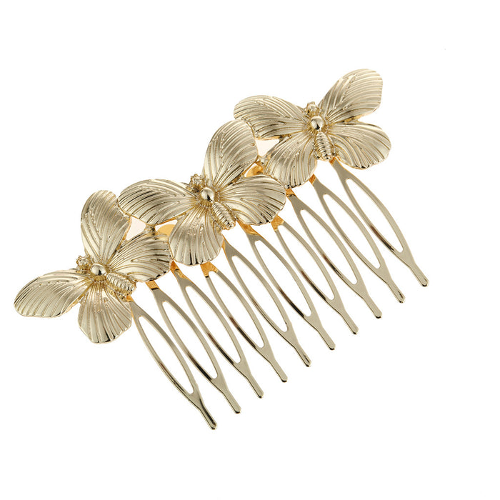 Wholesale Hair Clips Alloy Butterfly Vintage Hairbrush MOQ≥2 JDC-HC-Jingjie006